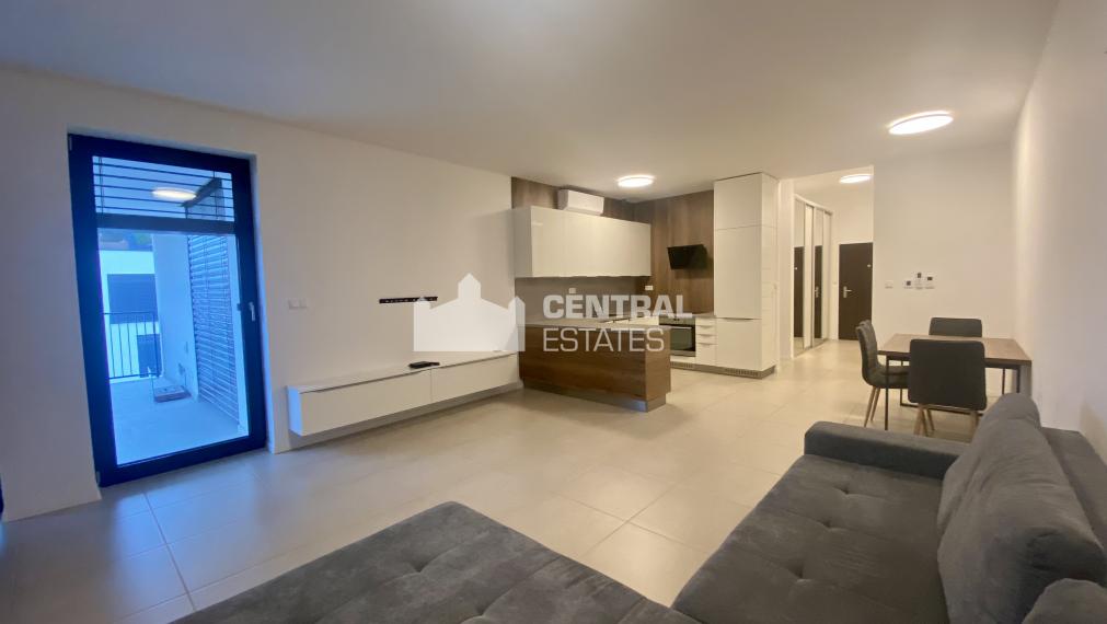 Exclusive 3- bedroom apartment in a new building with a terrace and parking for rent in Nové mesto