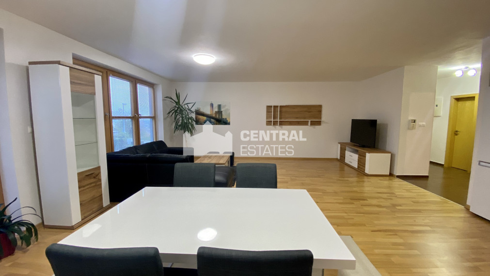 Beautiful large 2-bedroom apartment in a new building with two balconies and parking for rent in Nové mesto