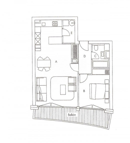 Modern air- conditioned 1-bedroom apartment in a lucrative new building with a terrace for rent in the Old Town