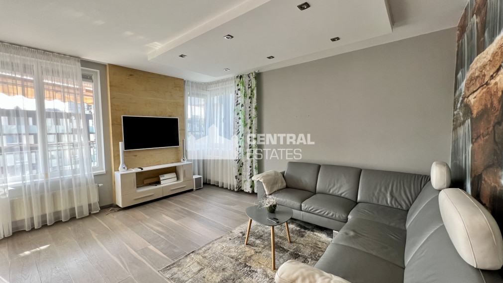 Priestranný slnečný 4i byt v novostavbe s terasou a parkovaním na prenájom v Ružinove