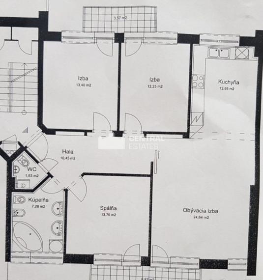 Priestranný 4i byt na prenájom v Záhorskej Bystrici