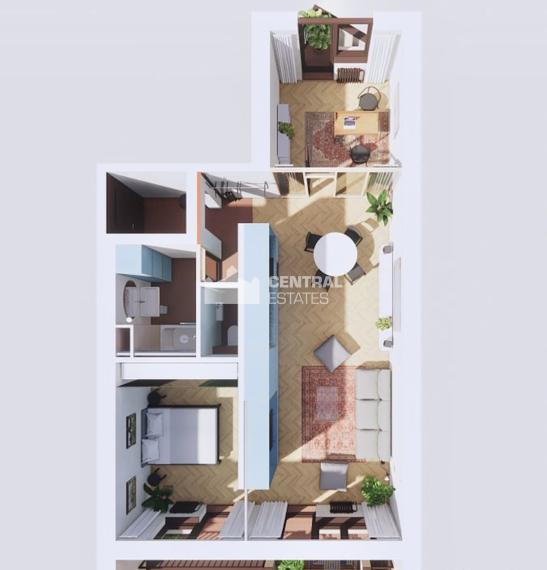 Kompletne zrekonštruovaný klimatizovaný 3- izbový byt s lodžiou na prenájom v Starom meste