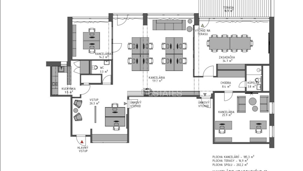 Lukratívne kancelárske priestory v novostavbe s terasou a parkovaním na prenájom v Petržalke