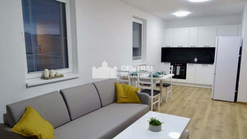 Nice 2-room apartment in a new building with a balcony and parking for rent in Rača