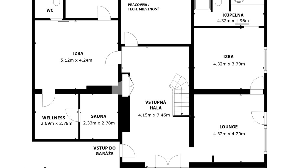 Prémiová 3- podlažná 6- izbová rodinná vila na prenájom v Záhorskej Bystrici