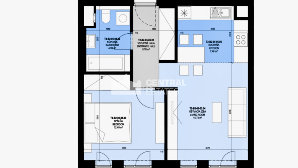Nadštandardný 2- izbový v novostavbe s balkónom na prenájom v Petržalke