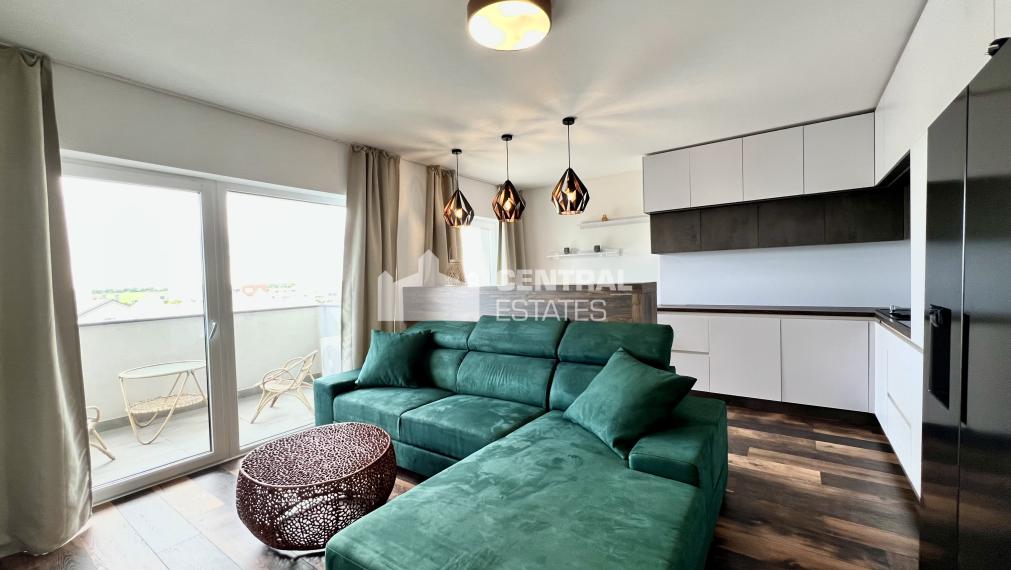 Modern 1-bedroom apartment with balcony and parking for sale in Rovinka