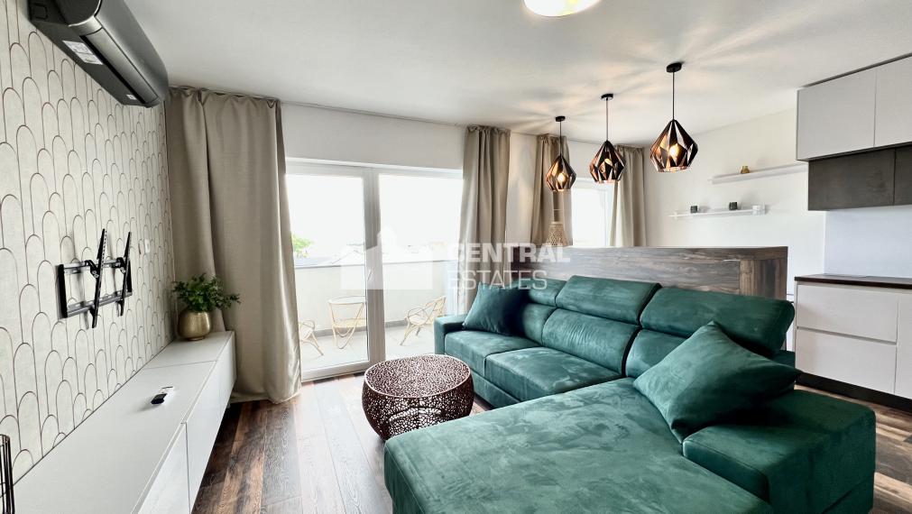 Modern 1-bedroom apartment with balcony and parking for sale in Rovinka