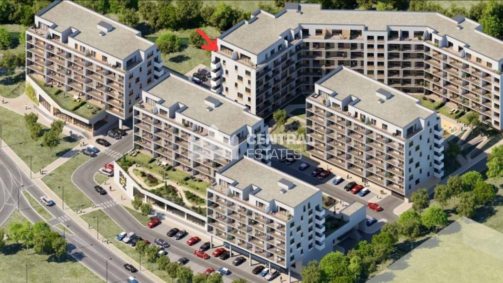 Beautiful 2- bedroom apartment for rent in a new building with a terrace and parking