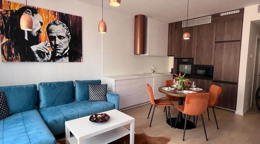 Luxusný 2- izbový byt v novostavbe Skypark s lodžiou na prenájom v Starom meste