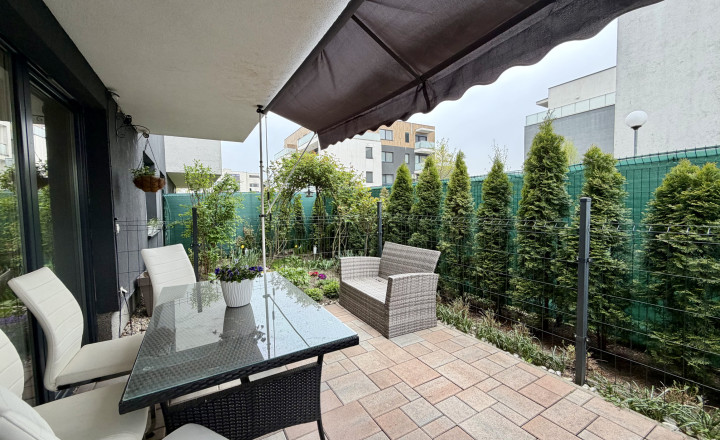 3-room apartment, new building, terrace, front garden for sale, Dunajská Lužná