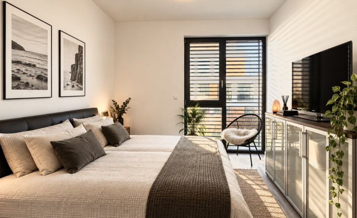 Exclusive 3- bedroom apartment in a new building with a terrace and parking for rent in Nové mesto RESERVED - fotografia 5